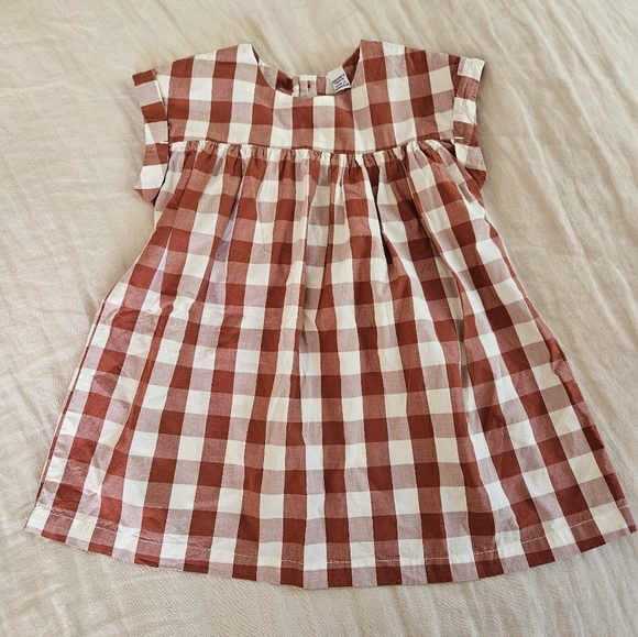 Petit Bateau Red Plaid Dress NWT - Picture 2 of 10